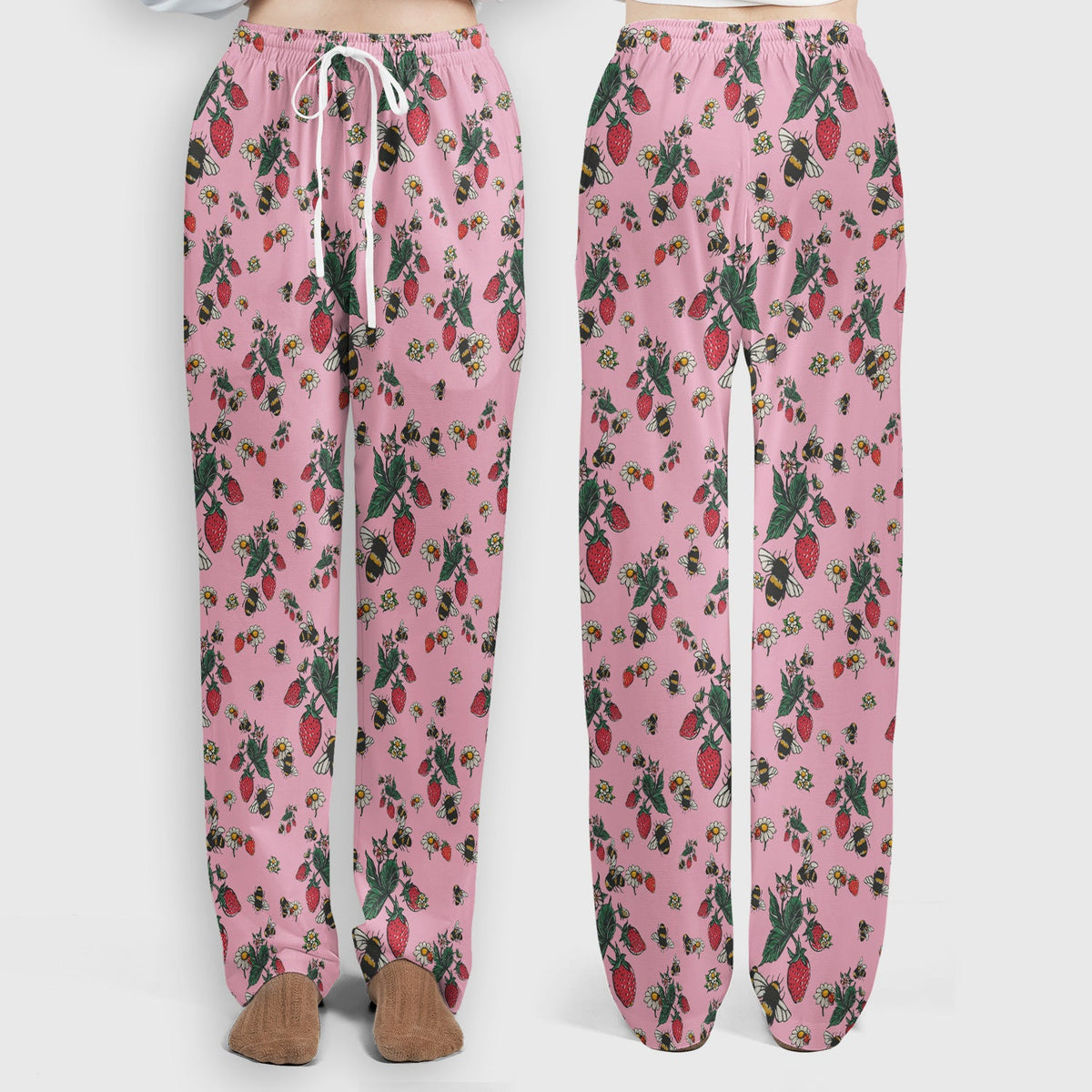 Strawberry Bee Daisy Nurse Scrub Set