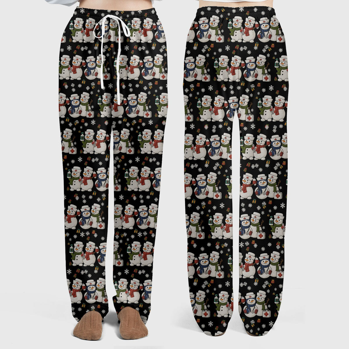 Snowman Nurse Scrub Set - Christmas Gift