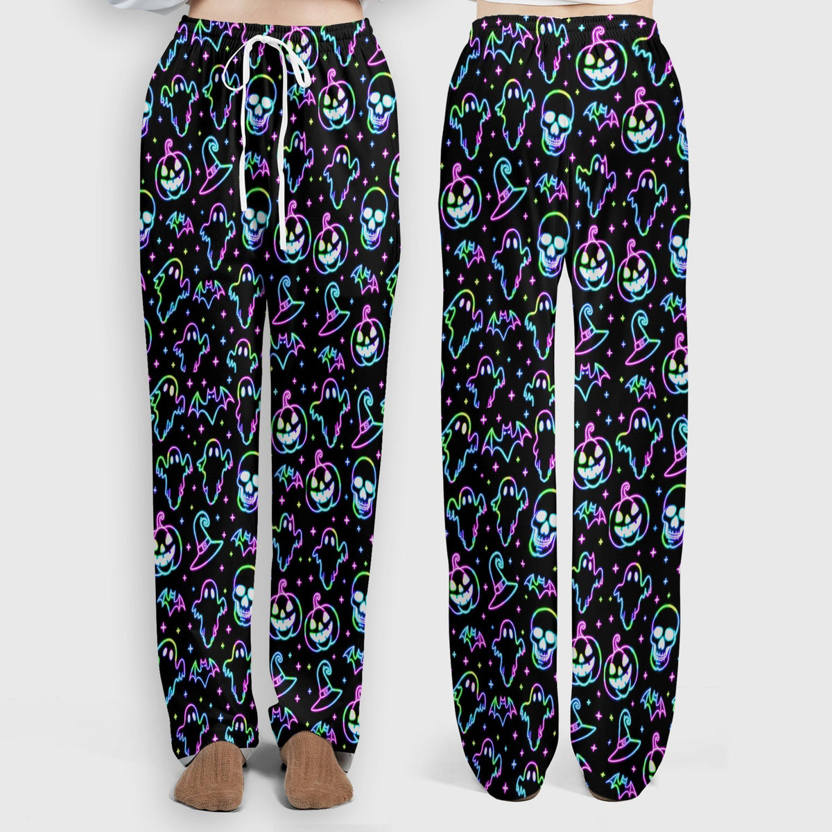 Pumpkin Skull Spooky Nurse Scrub Set