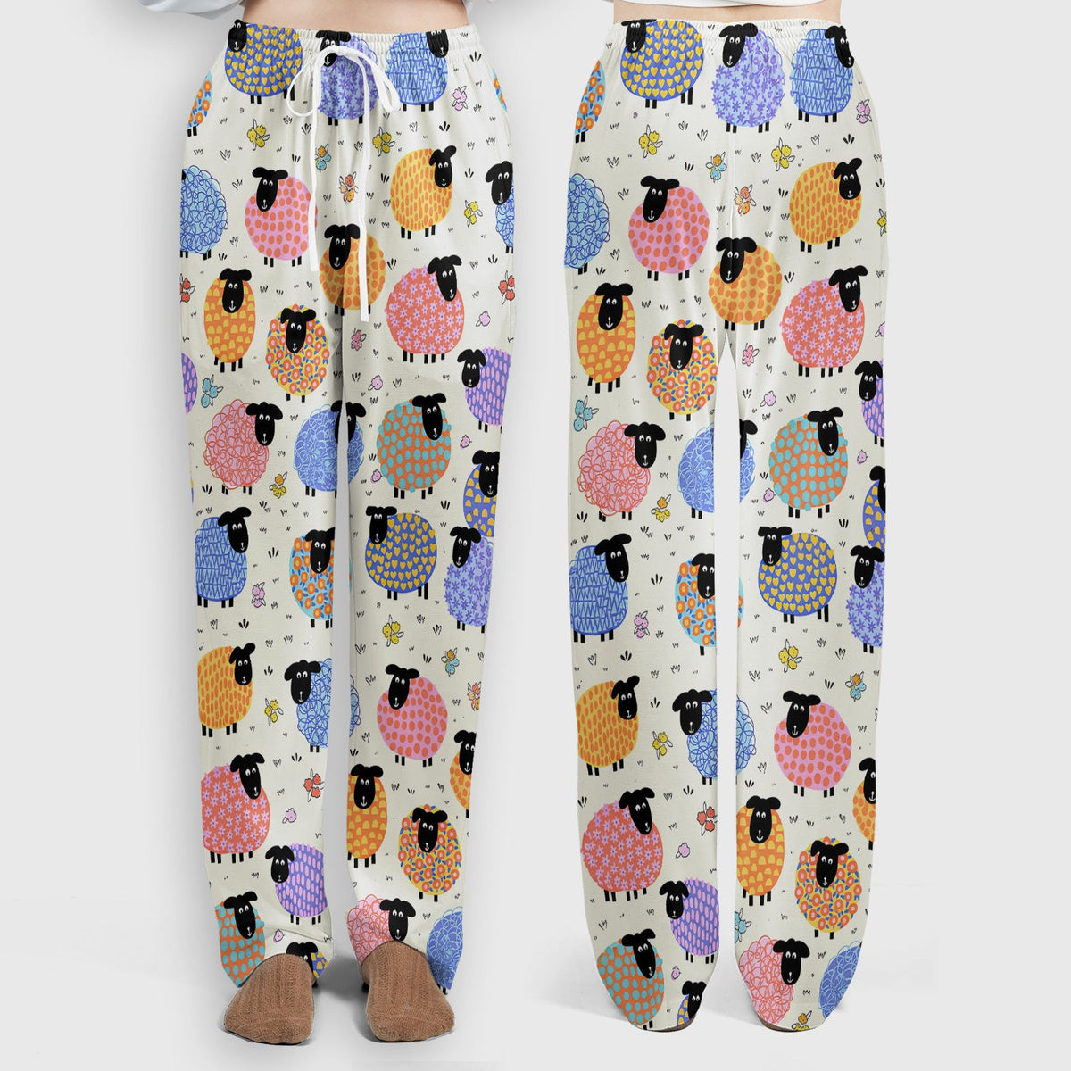 Colorful Sheep Nurse Scrub Set