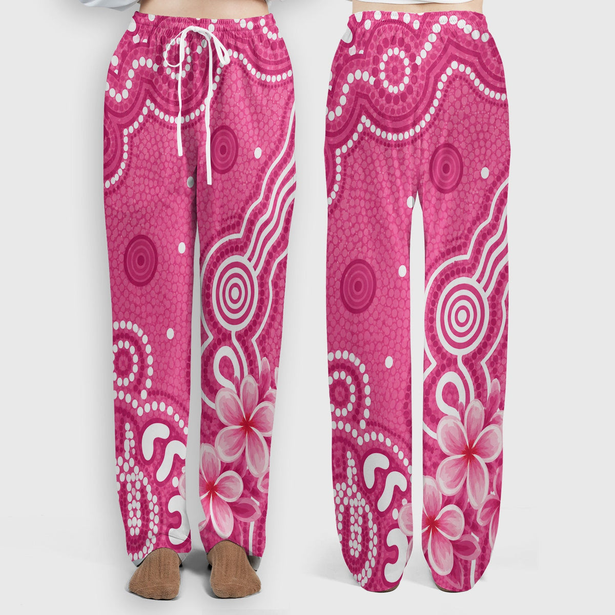 Pink Cockatoo Floral Dot Nurse Scrub Set