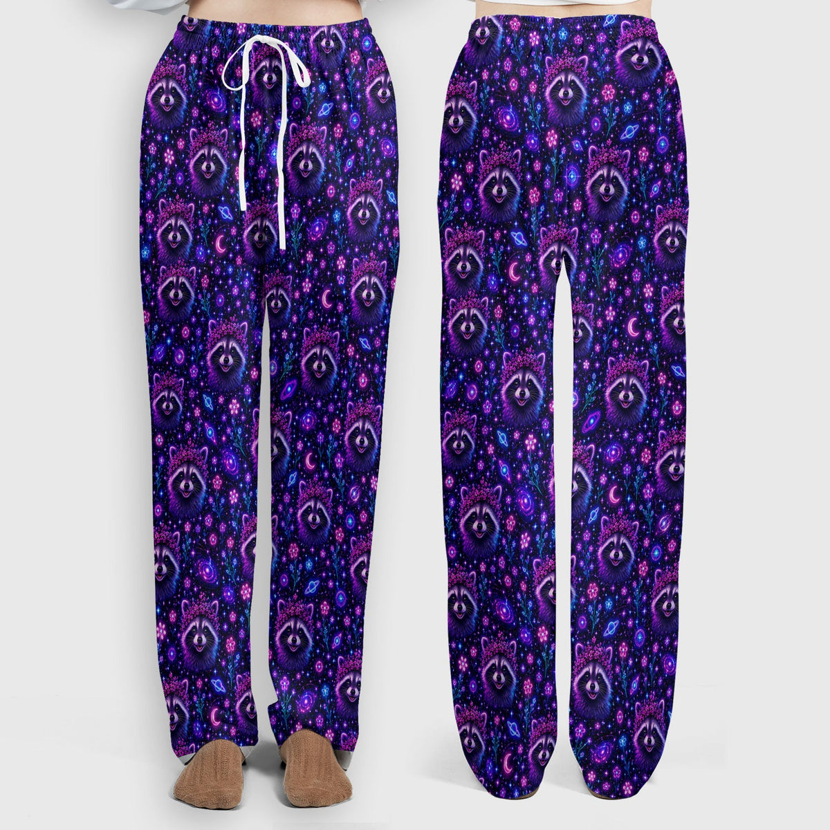Galaxy Raccoon Nurse Scrub Set