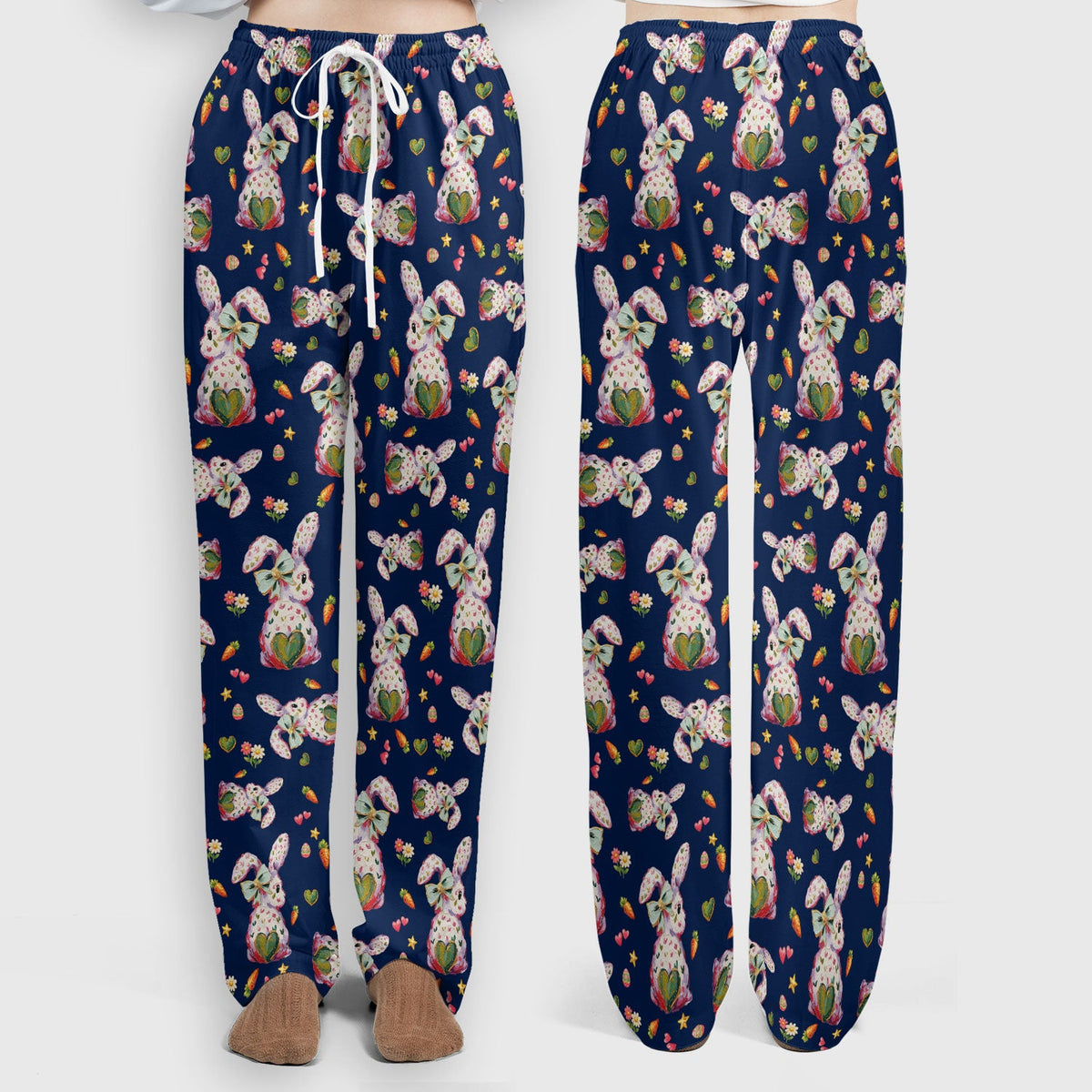 Pastel Bunny Easter Nurse Scrub Set
