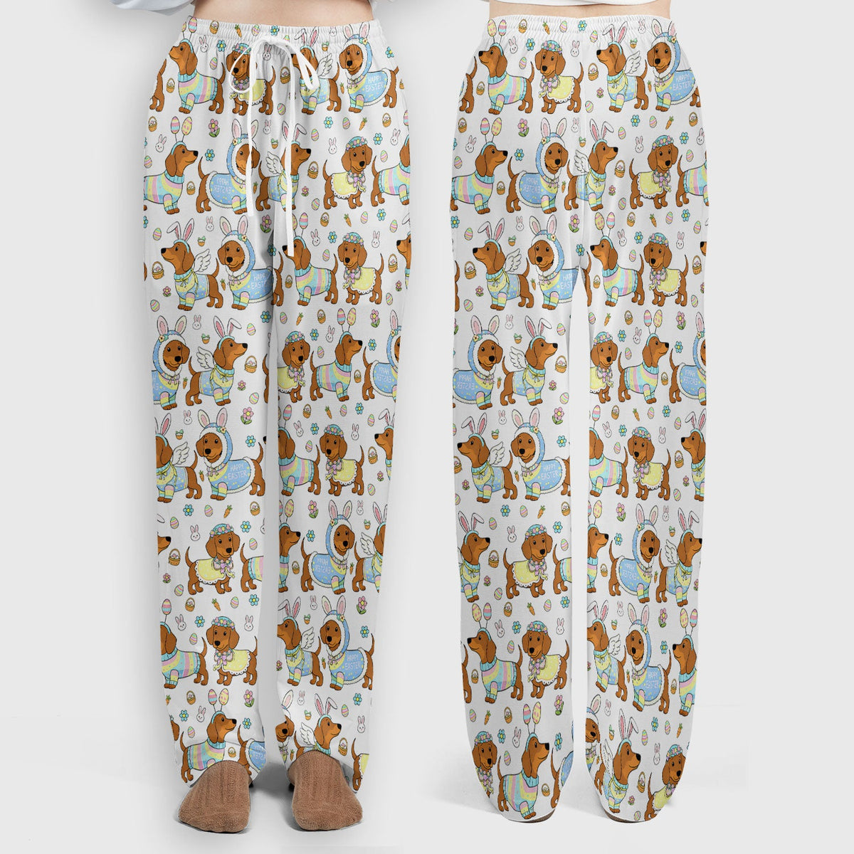 Dachshund Bunny Nurse Scrub Set - Easter Gift