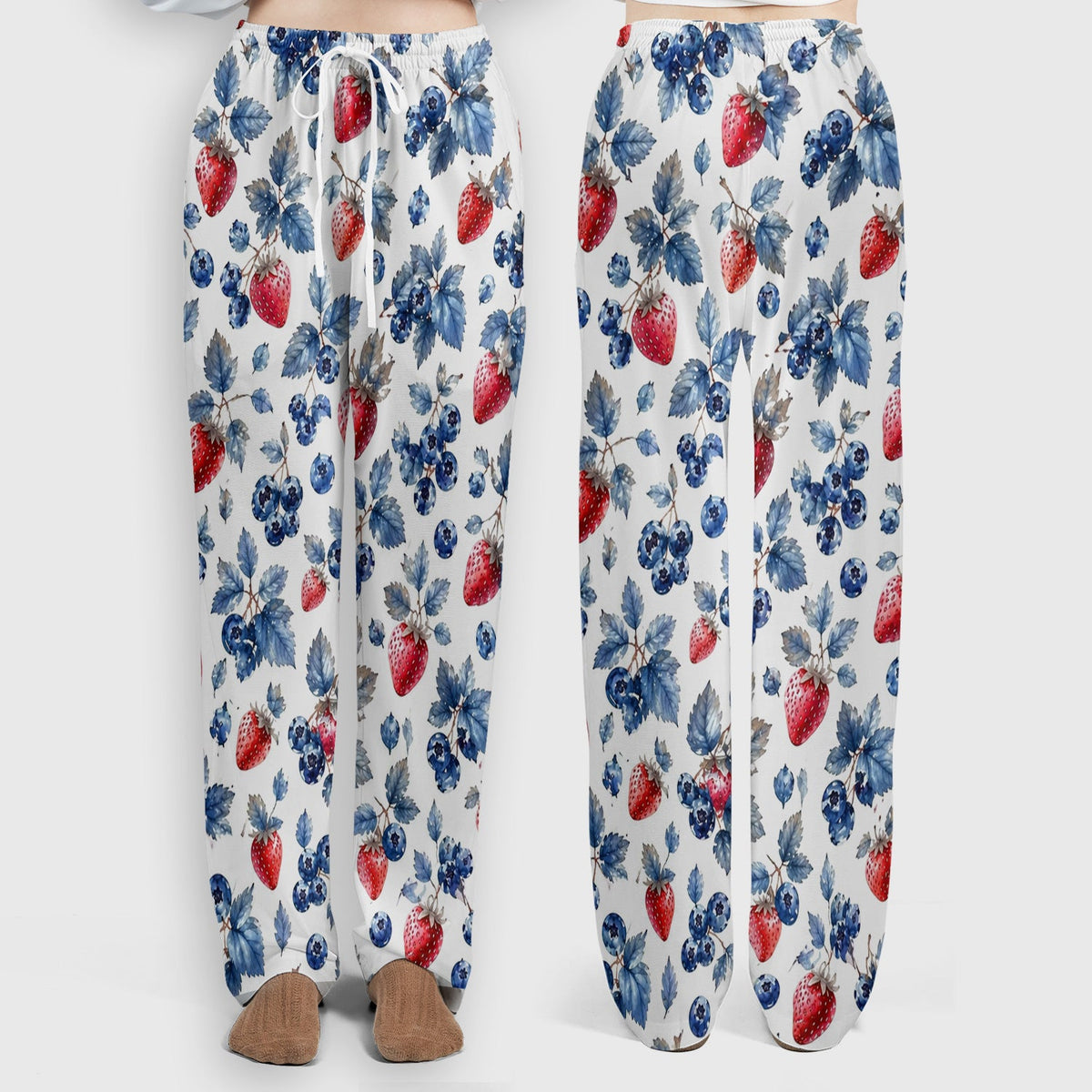 Strawberry & Blueberry Leaf Nurse Scrub Set