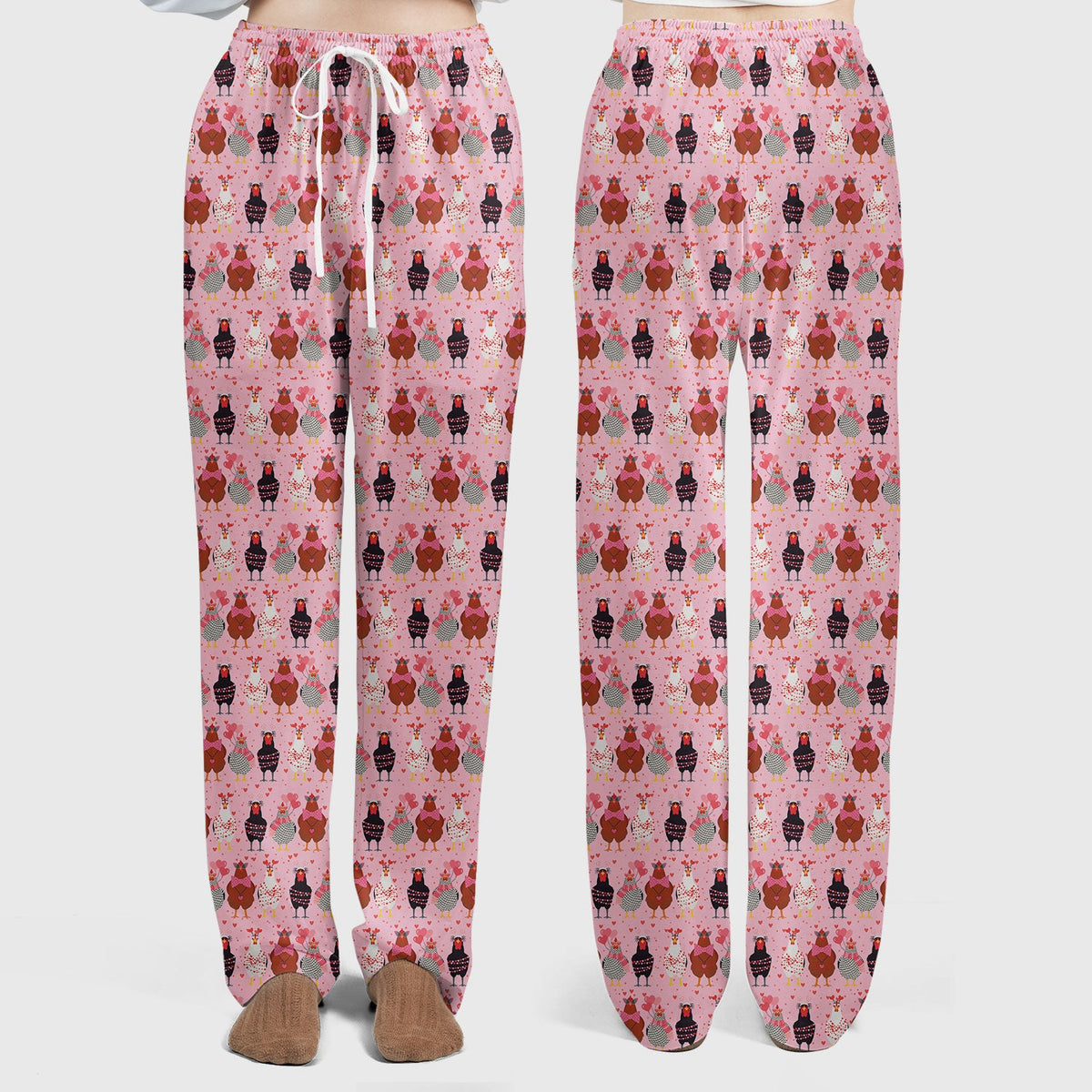 Chicken Valentine Nurse Scrub Set