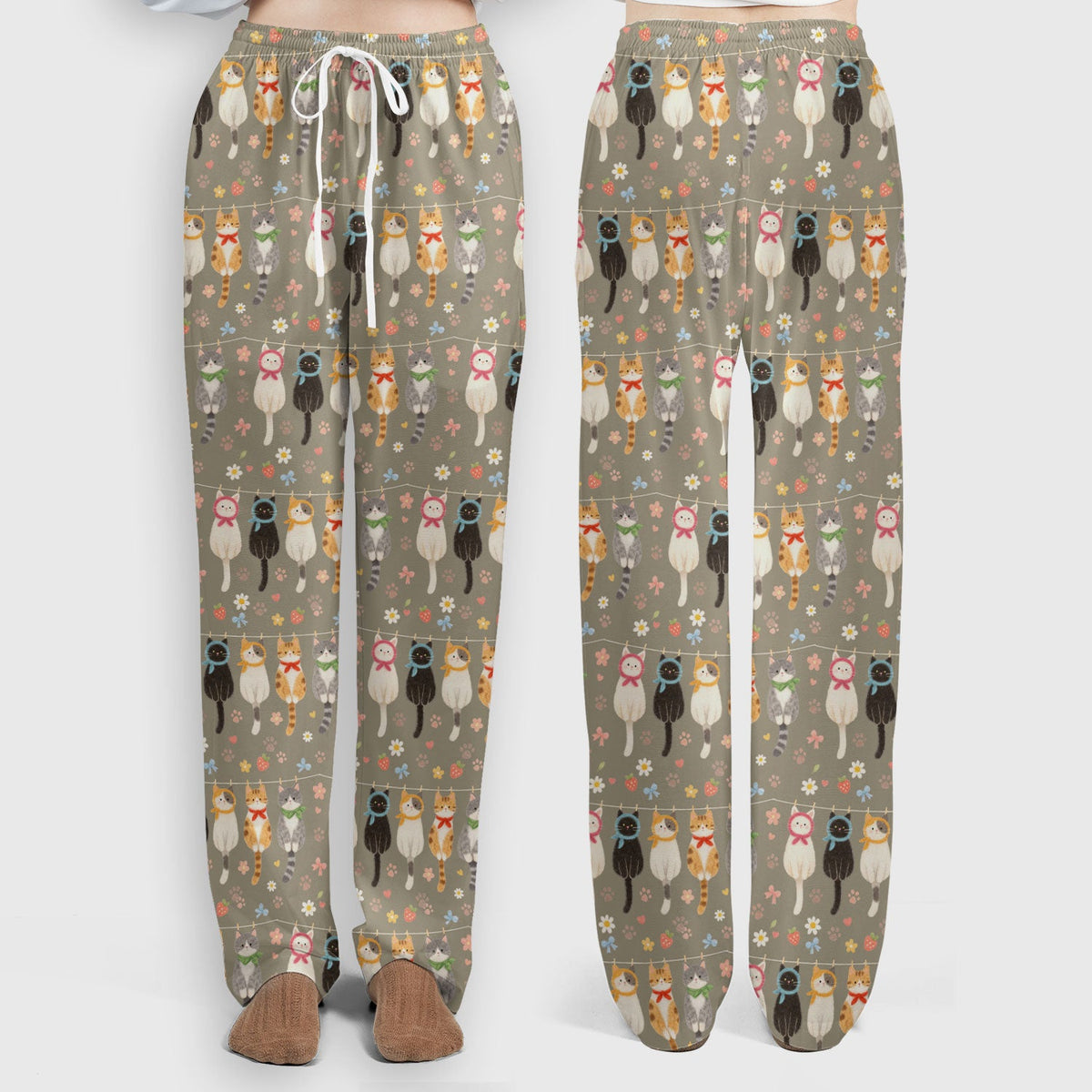 Cat Clothesline Nurse Scrub Set