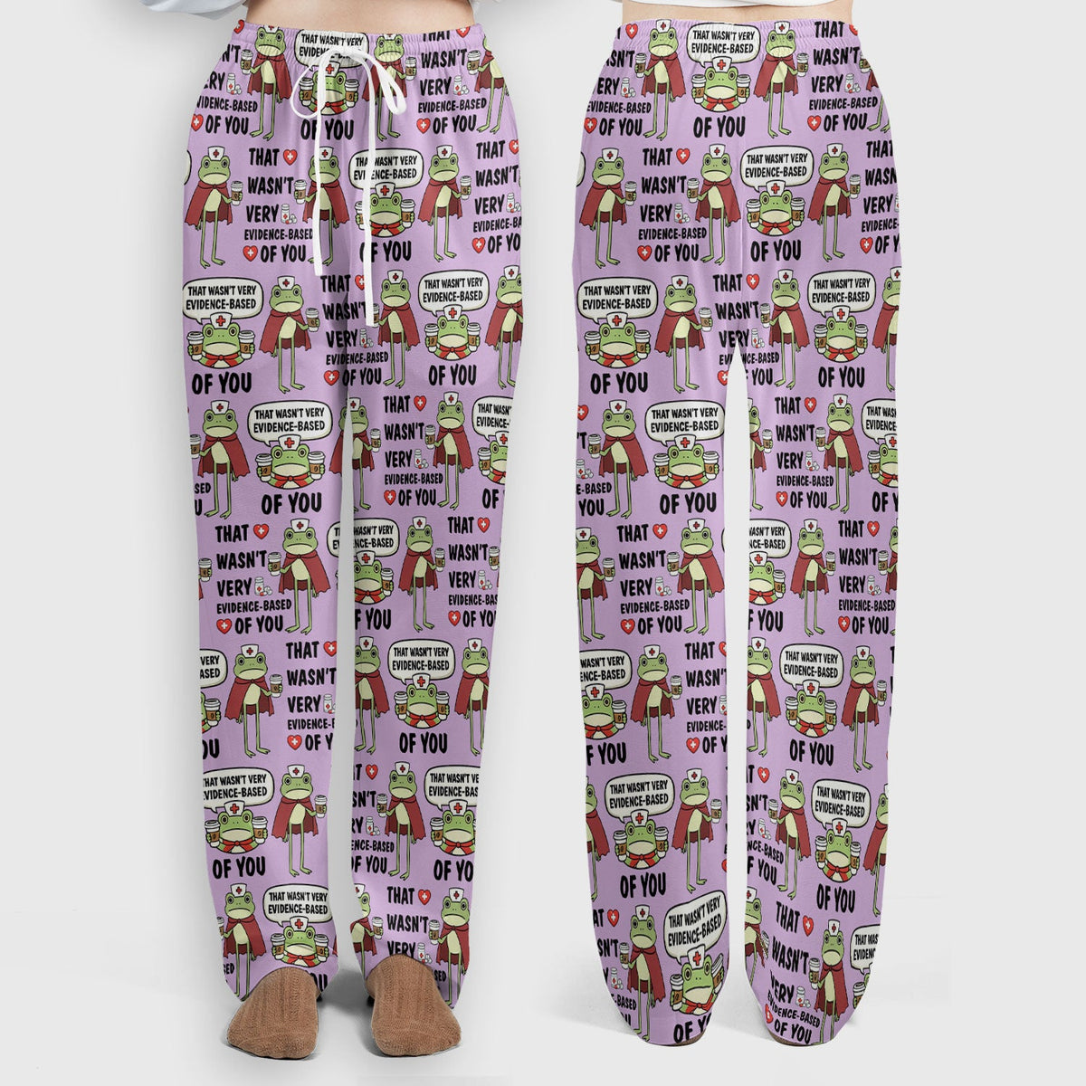 Funny Frog Nurse Quote Medical Pattern, Women's Scrub Set