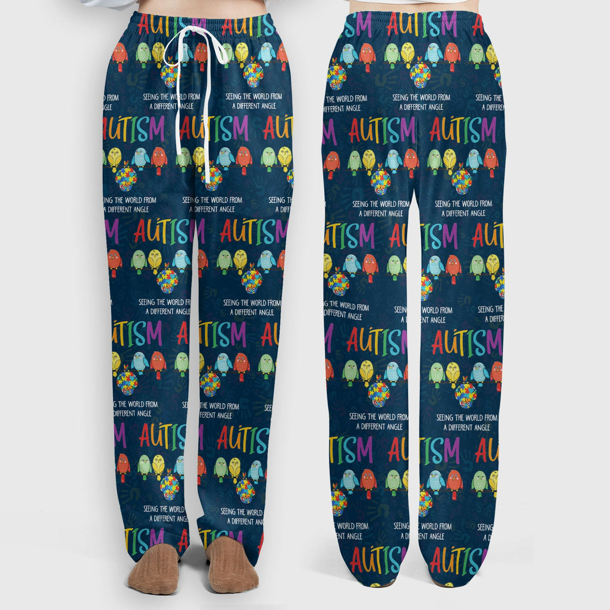Autism Seeing The World From A Different Angle Nurse Scrub Set