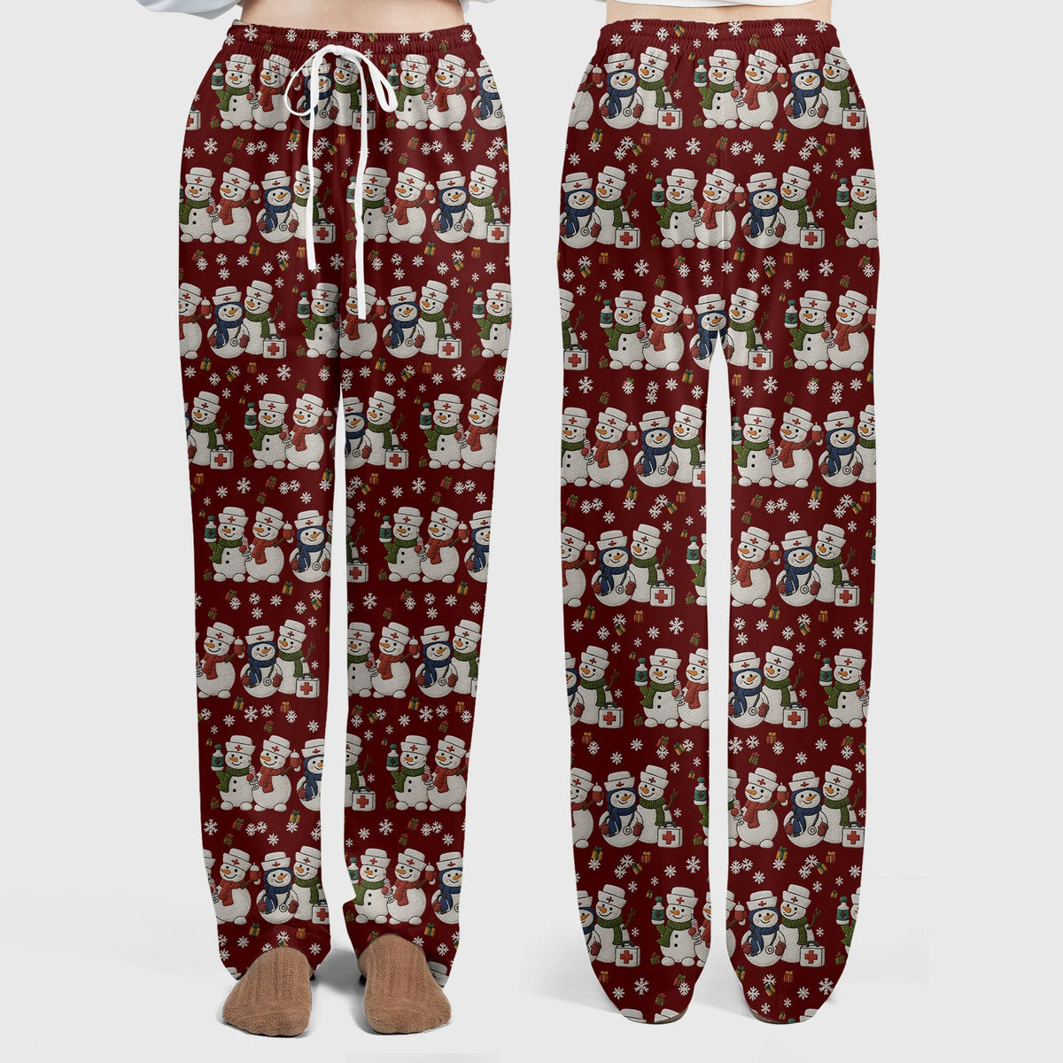 Snowman Nurse Scrub Set - Christmas Gift