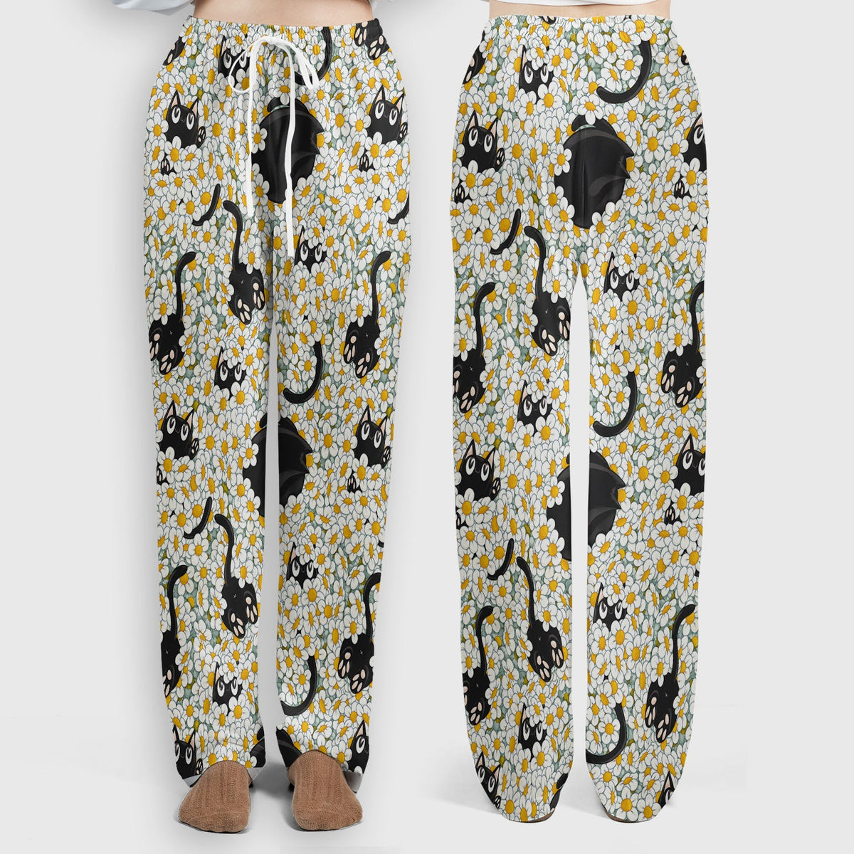 Daisy Black Cat Nurse Scrub Set