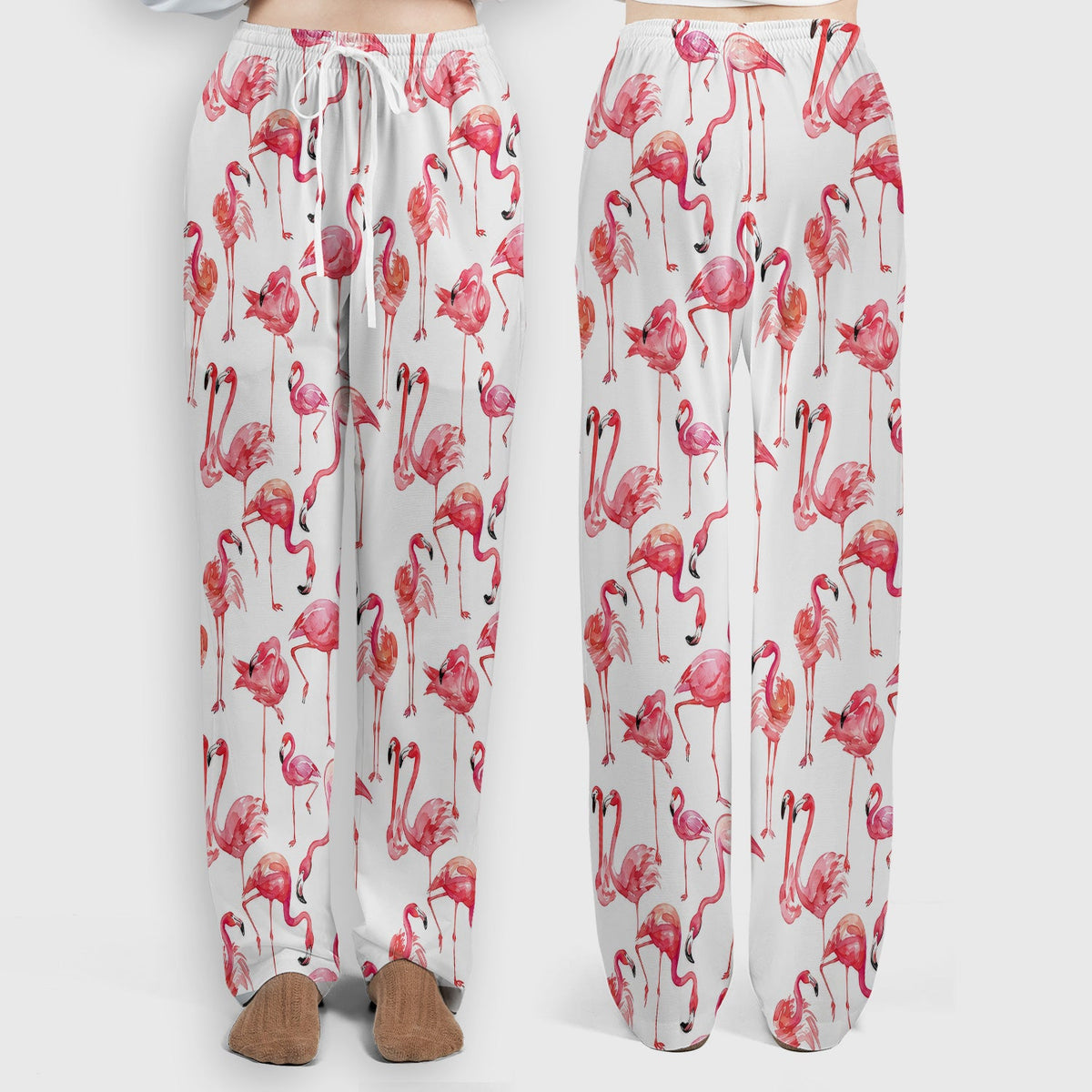 Pink Flamingo Tropical Bird Nurse Scrub Set