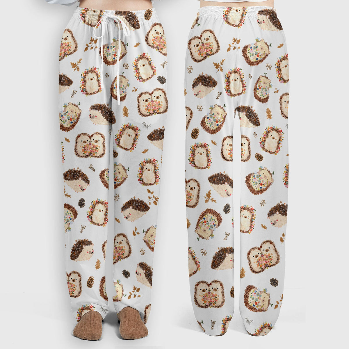 Hedgehog Floral Nurse Scrub Set