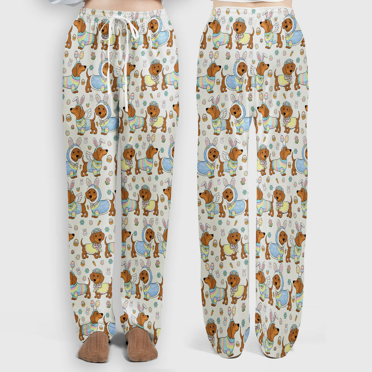 Dachshund Bunny Nurse Scrub Set - Easter Gift