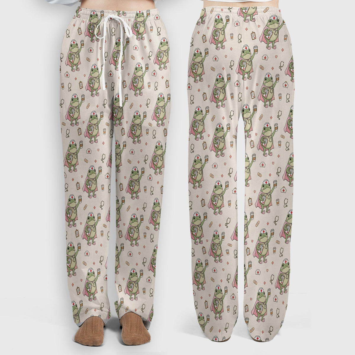 Super Nurse Frog Scrub Set