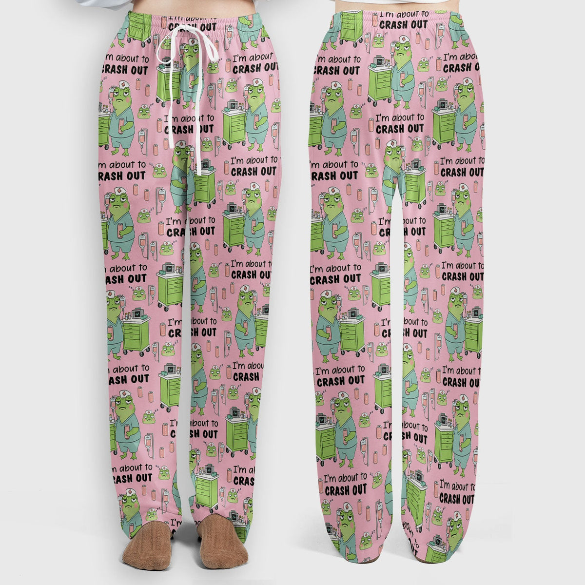Crash Out Frog Nurse Scrub Set