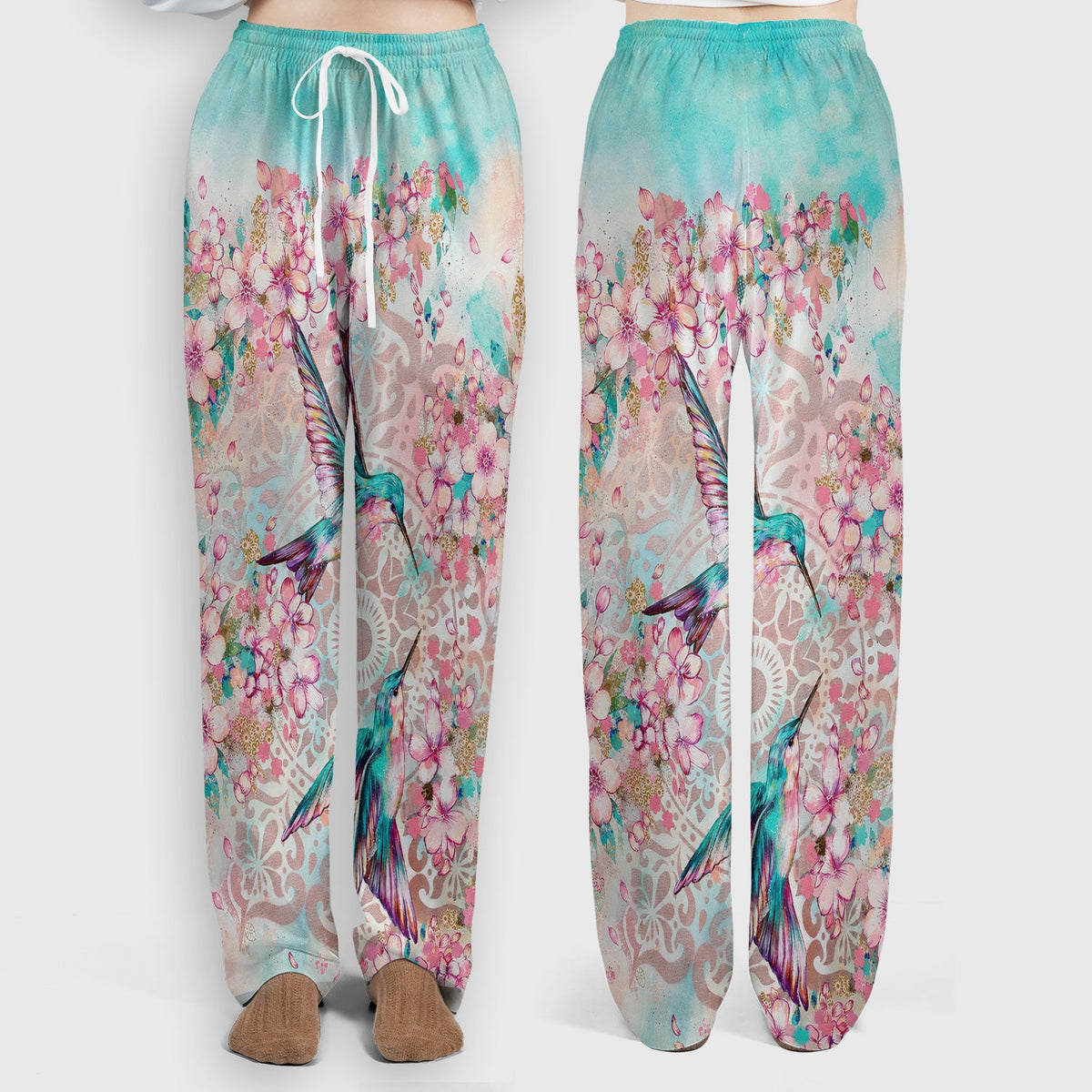 Hummingbird Cherry Blossom Nurse Scrub Set