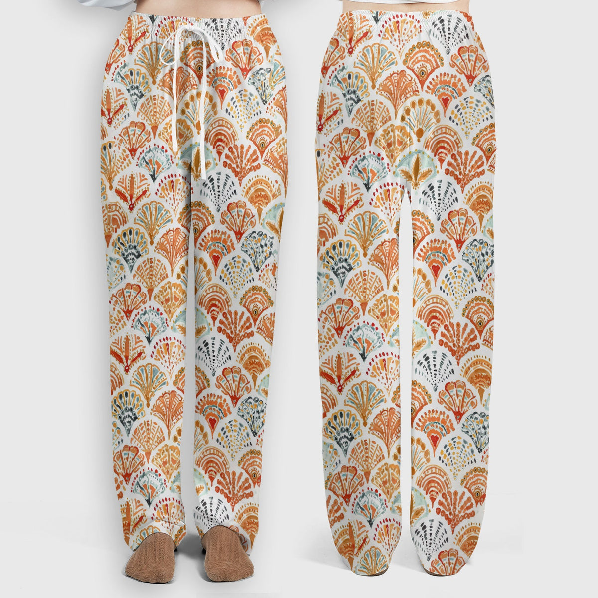 Cute Boho Fan Nurse Scrub Set