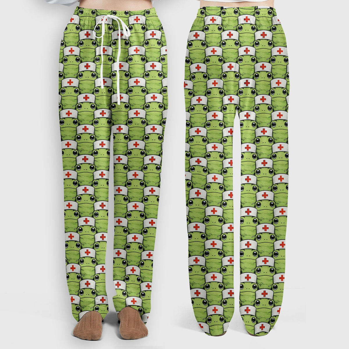 Green Frog Nurse Scrub Set