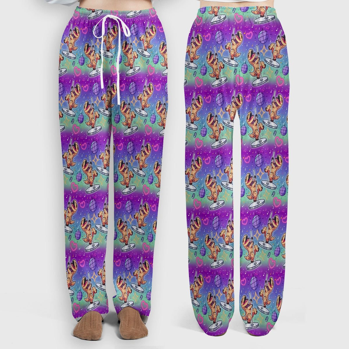 Dancing Dinosaur Disco Nurse Scrub Set