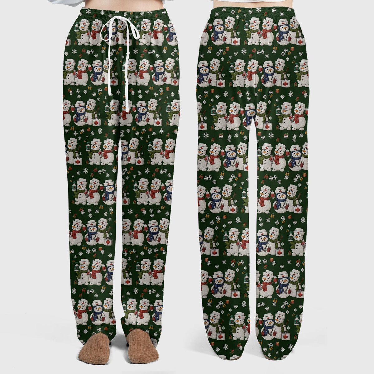 Snowman Nurse Scrub Set - Christmas Gift