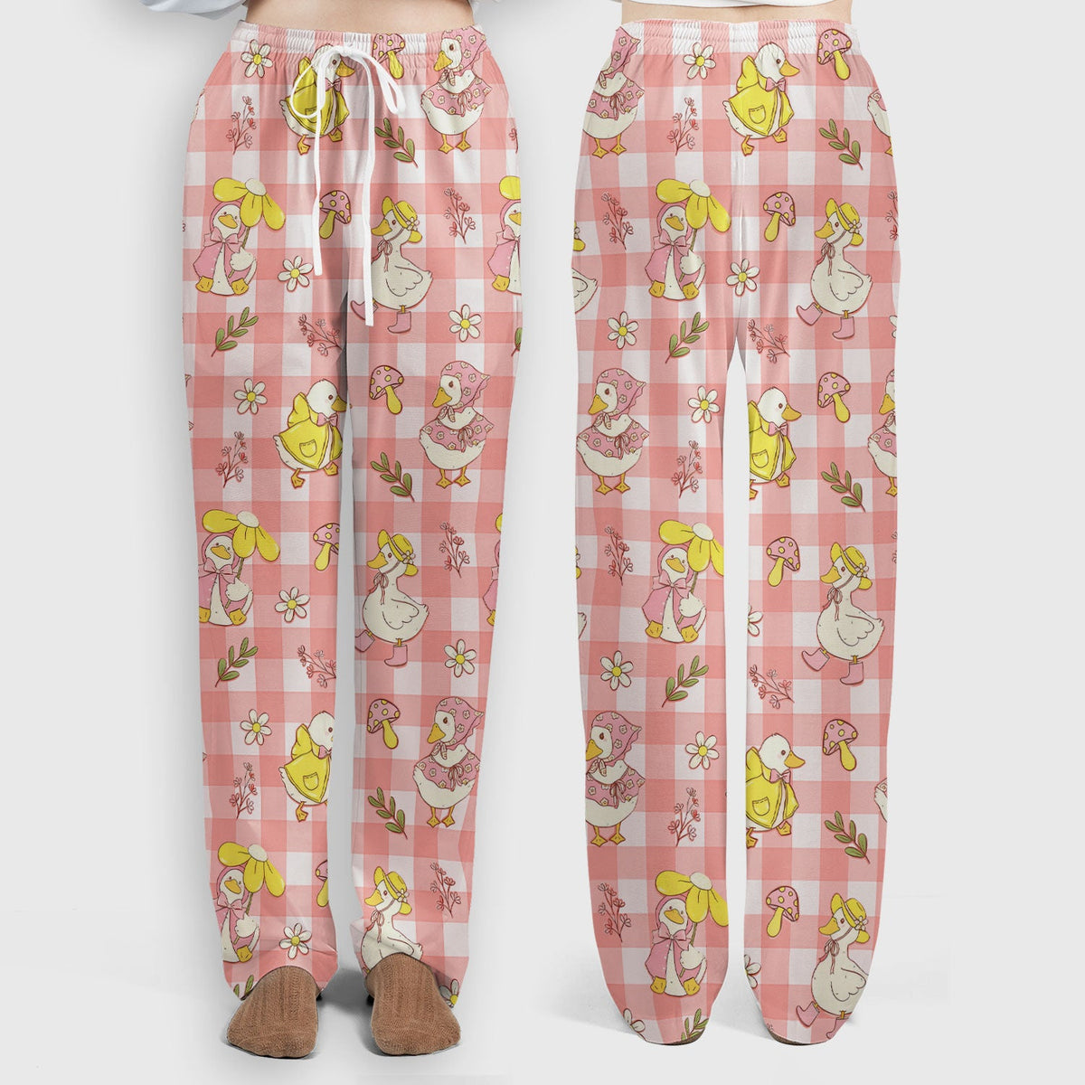 Duck Outfit Gingham Nurse Scrub Set
