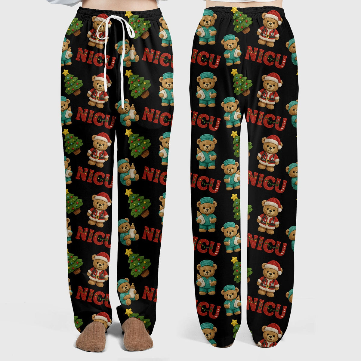 NICU Nurse Teddy Bear Scrub Set - Christmas Gift
