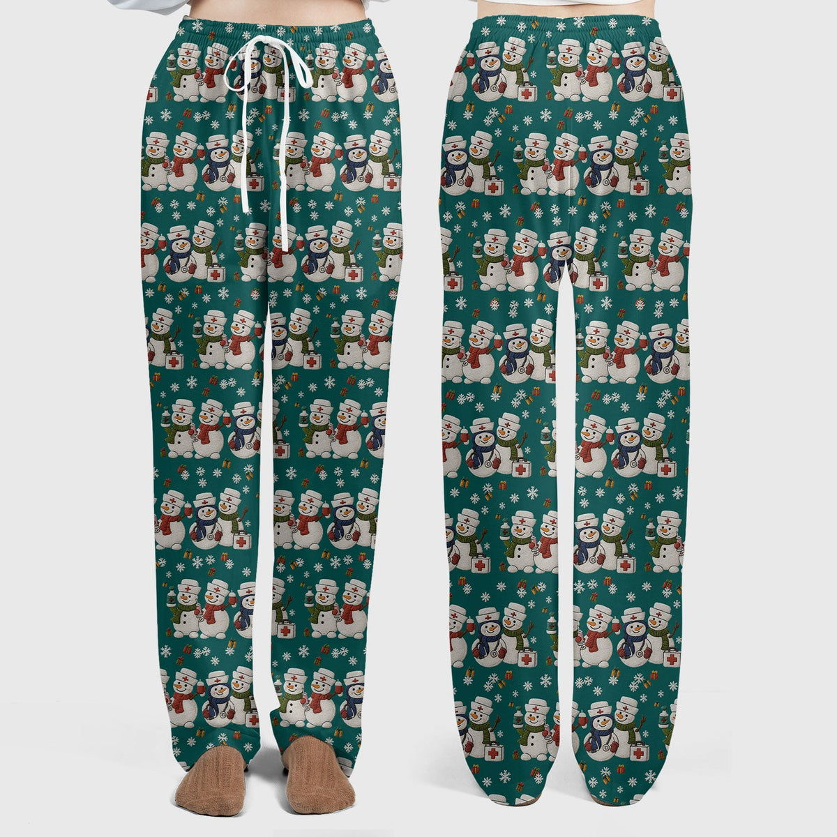 Snowman Nurse Scrub Set - Christmas Gift