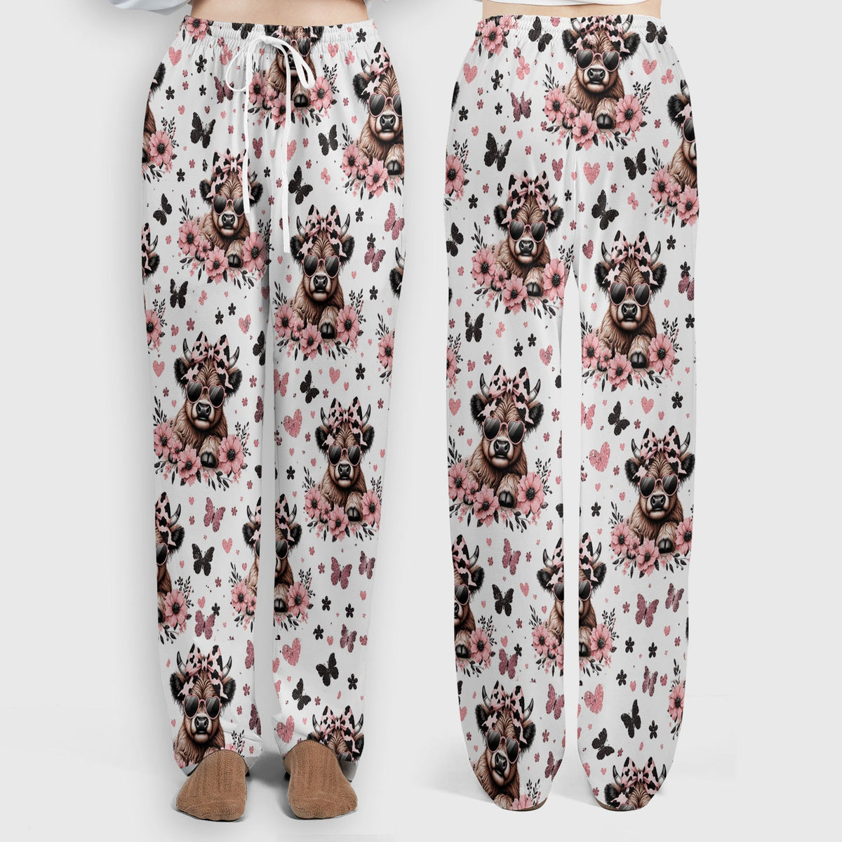 Cow Heart Sunglasses Nurse Scrub Set