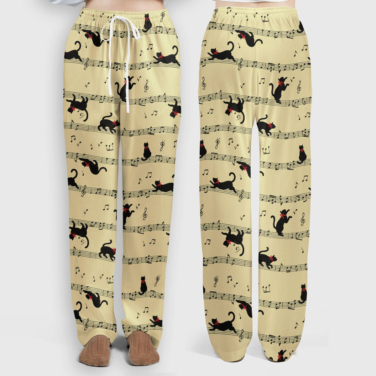 Dancing Black Cat Music Nurse Scrub Set