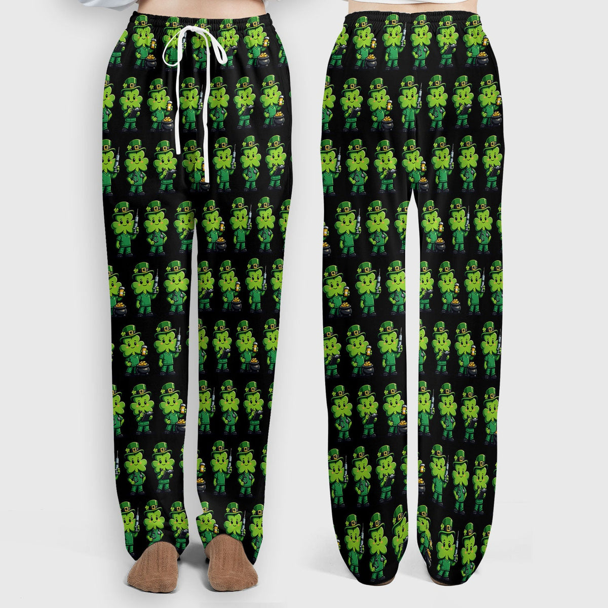St Patrick Leprechaun Nurse Scrub Set