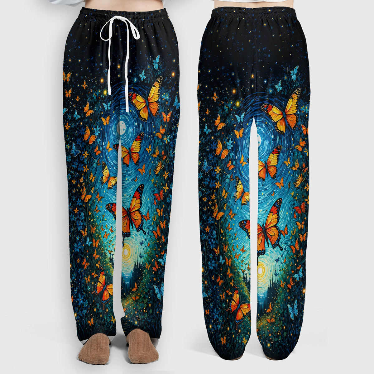 Moonlit Butterfly Nurse Scrub Set
