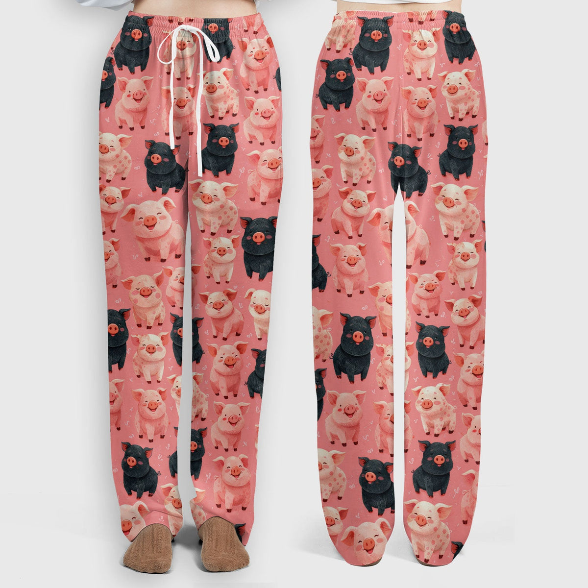 Cartoon Pig Nurse Scrub Set