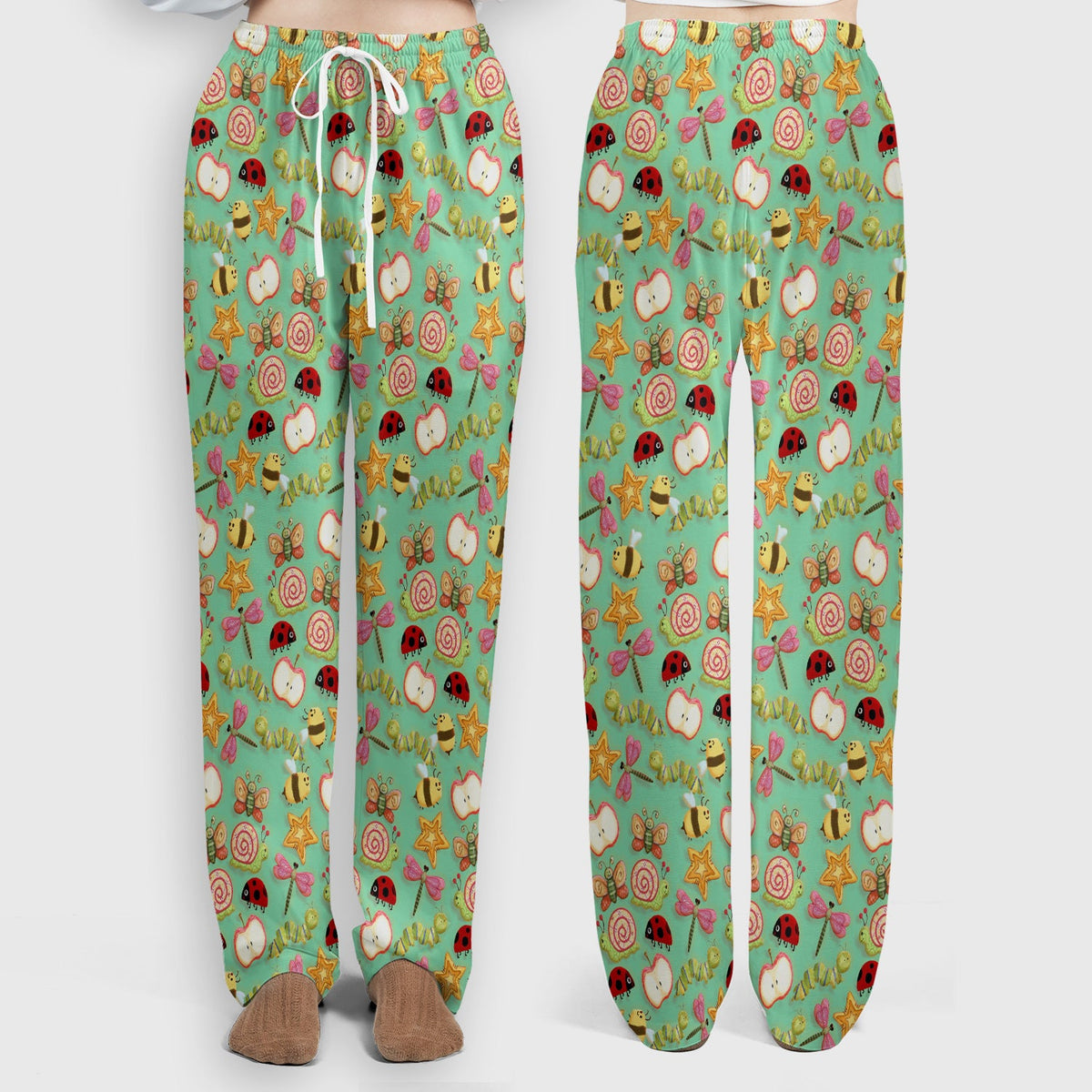 Snail Ladybug Caterpillar Apple Garden Nurse Scrub Set