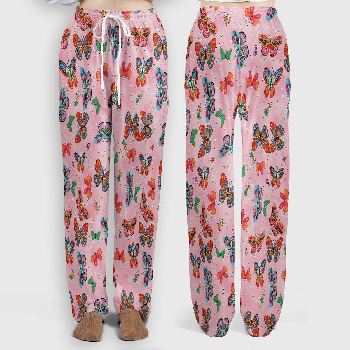 Colorful Butterfly Garden Nurse Scrub Set