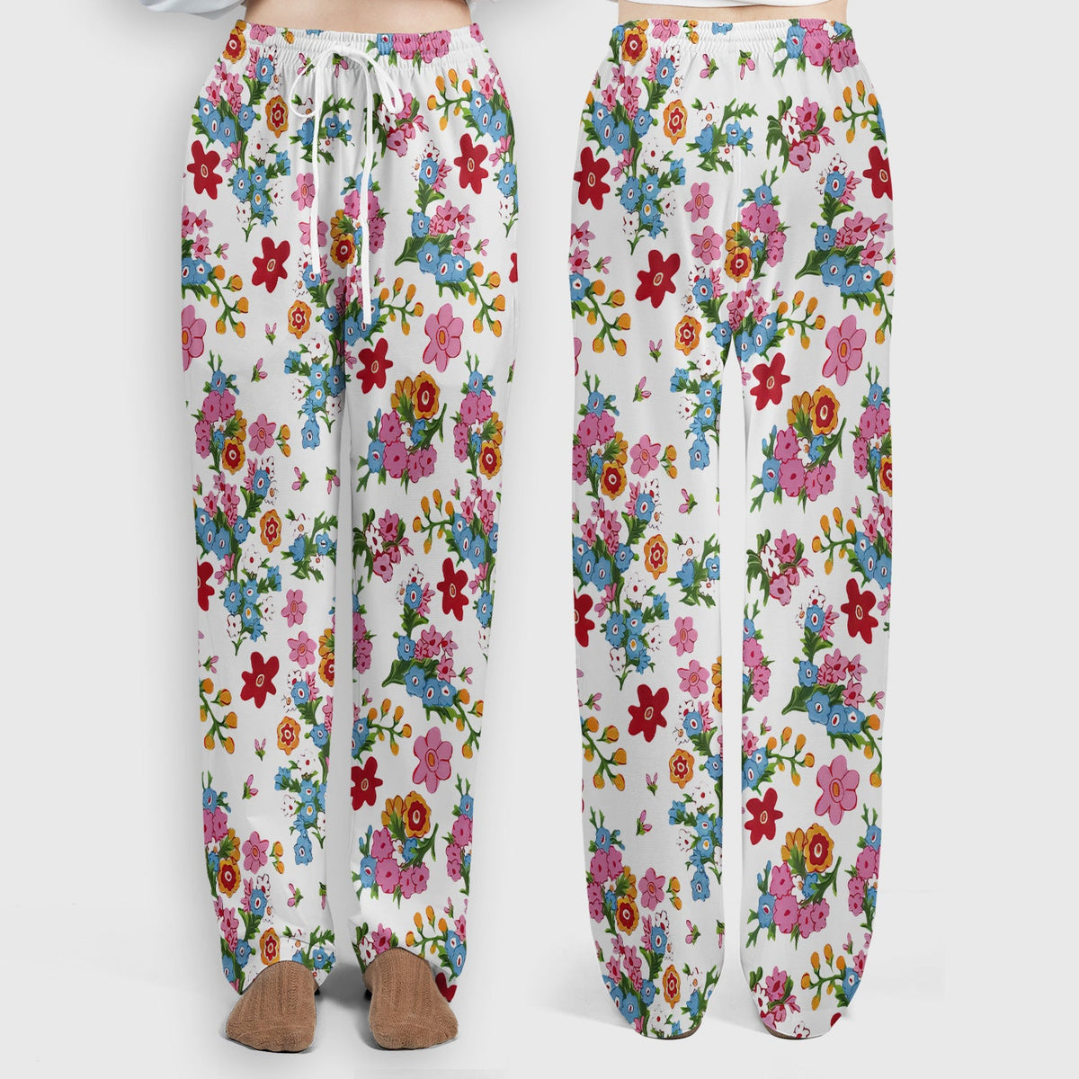 Vintage Floral Bouquet Nurse Scrub Set