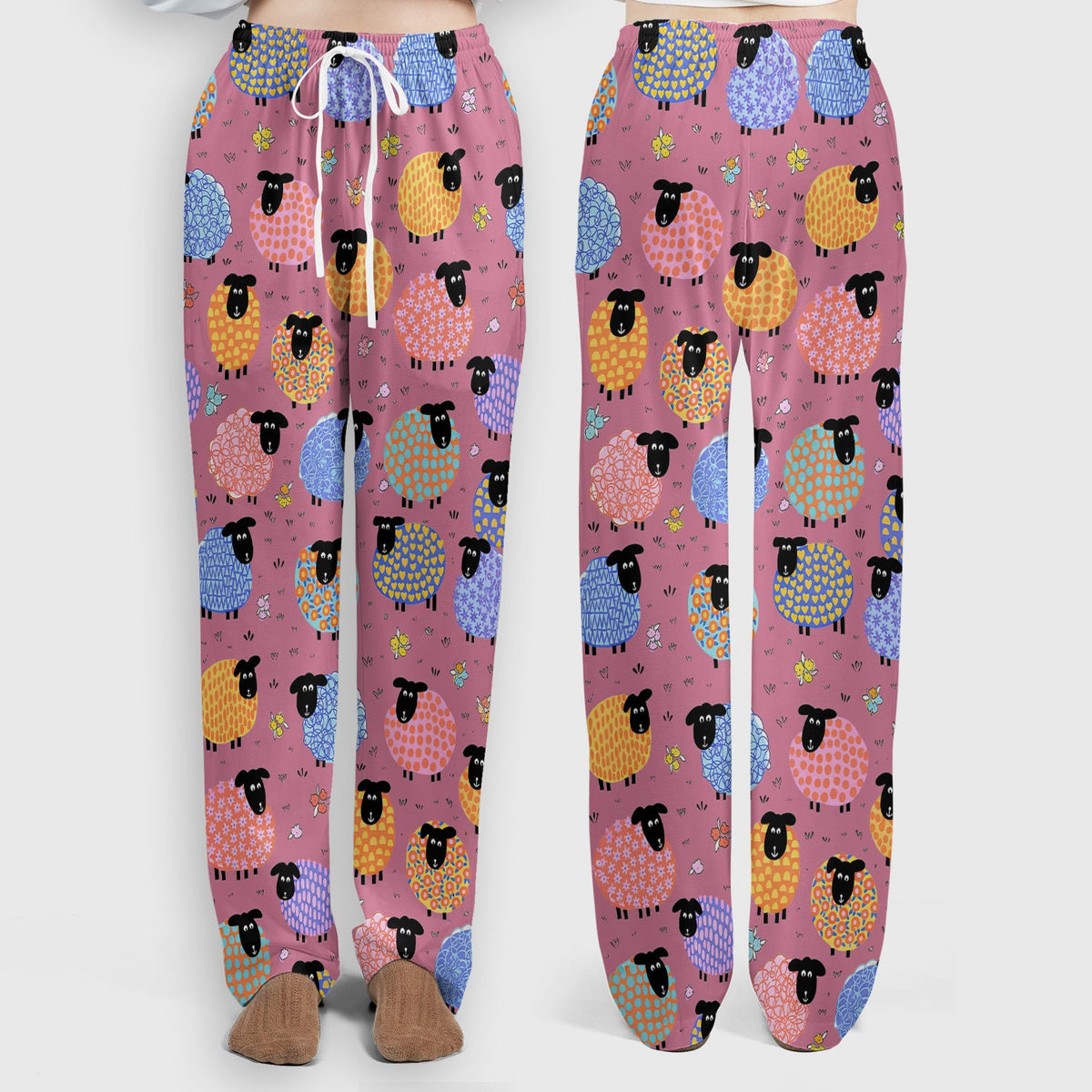 Colorful Sheep Nurse Scrub Set