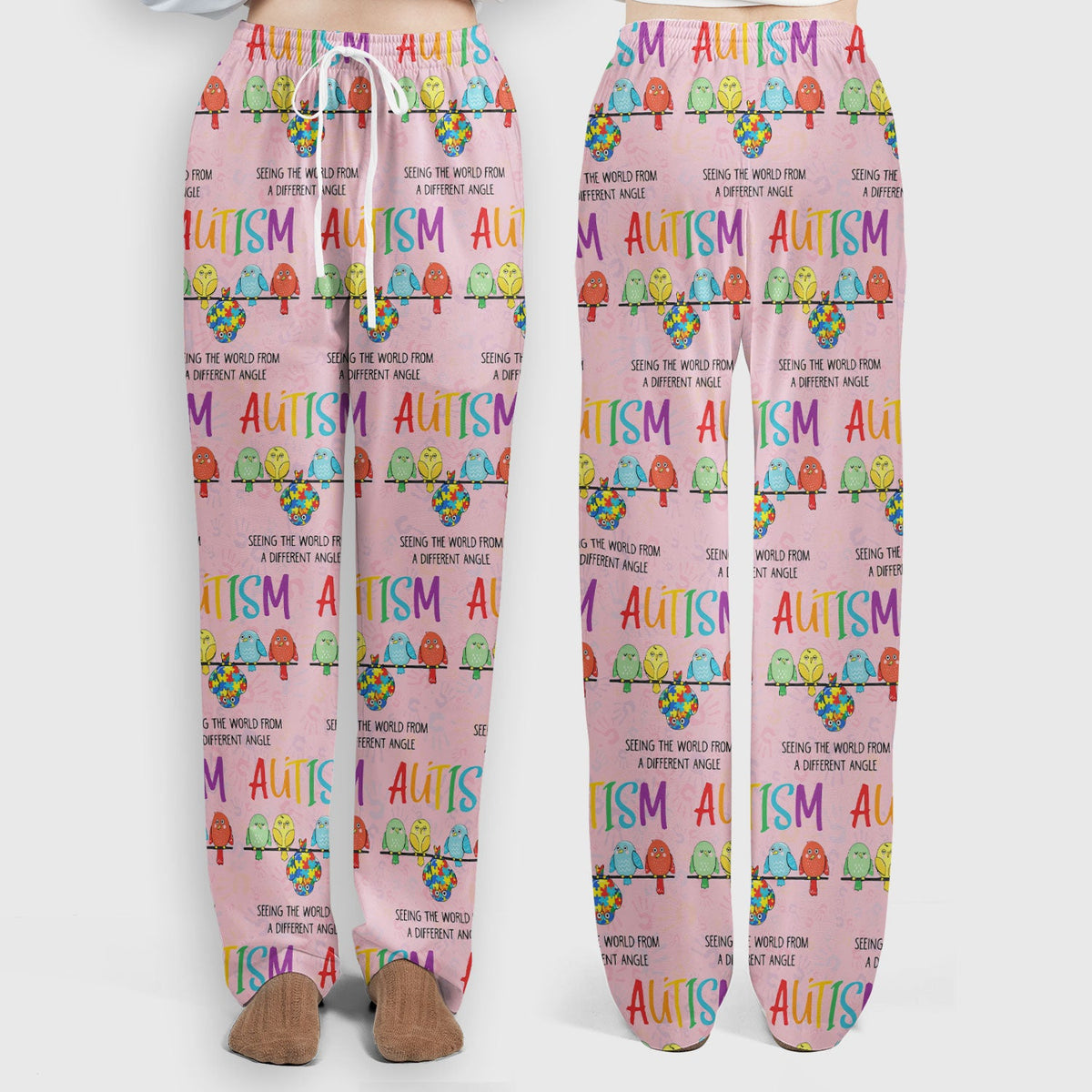 Autism Seeing The World From A Different Angle Nurse Scrub Set