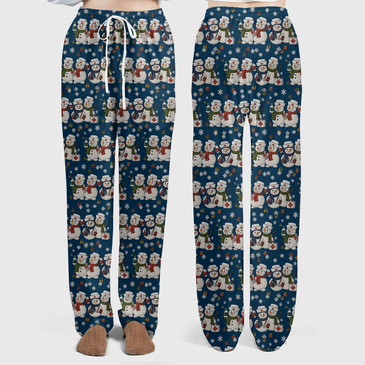 Snowman Nurse Scrub Set - Christmas Gift