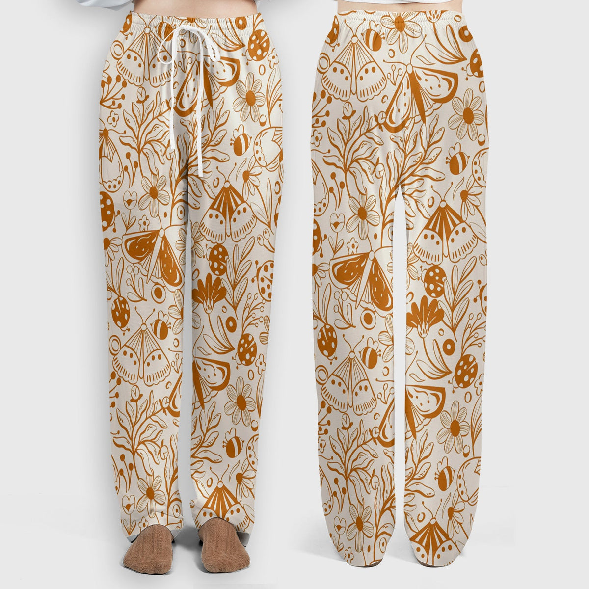Butterfly Ladybug Floral Garden Nurse Scrub Set