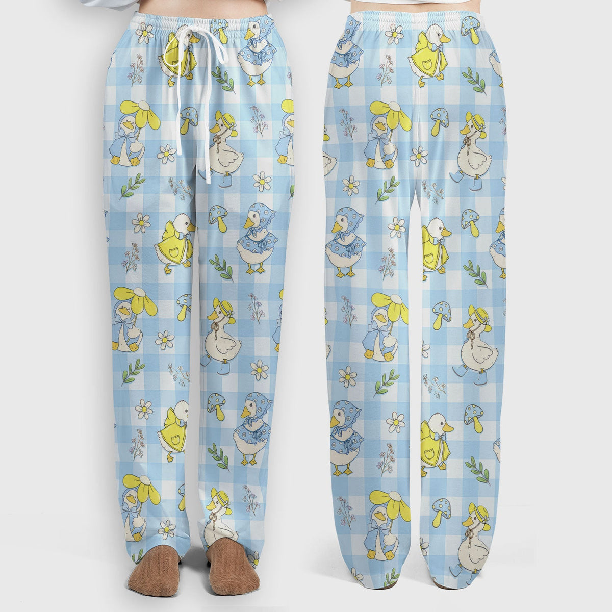 Duck Outfit Gingham Nurse Scrub Set