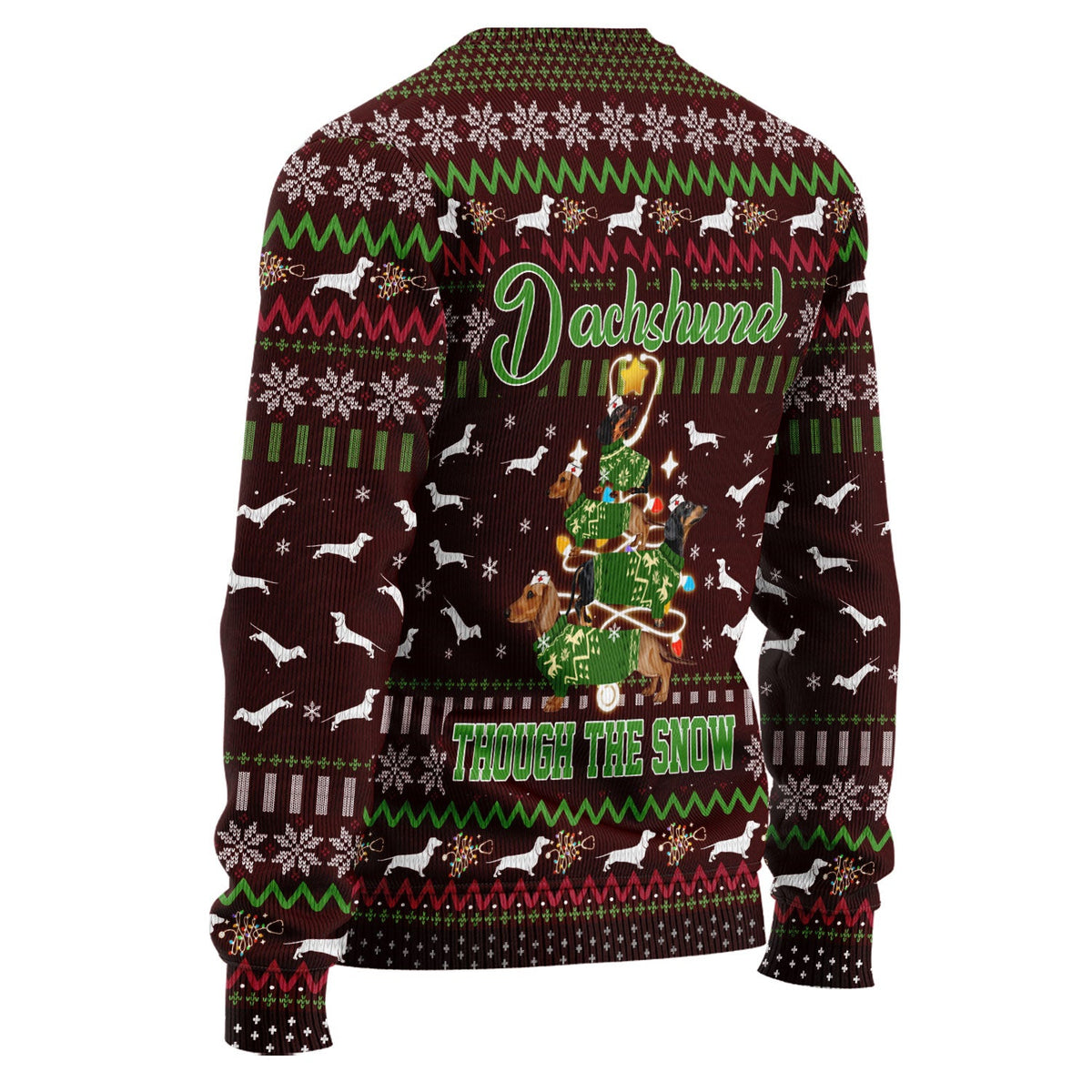 Dachshund Xmas Tree Ugly Christmas Sweater