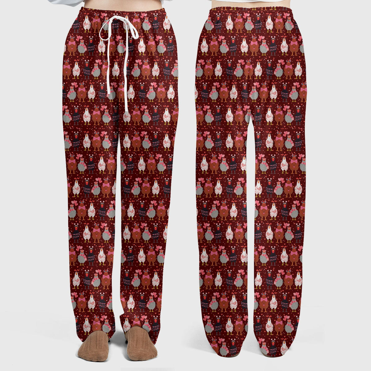 Chicken Valentine Nurse Scrub Set