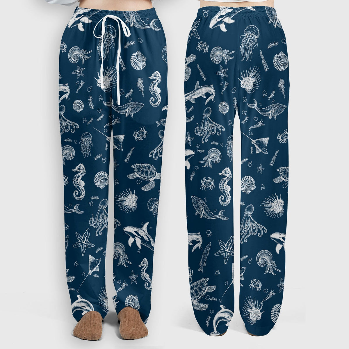 Marine Sea Life Nurse Scrub Set