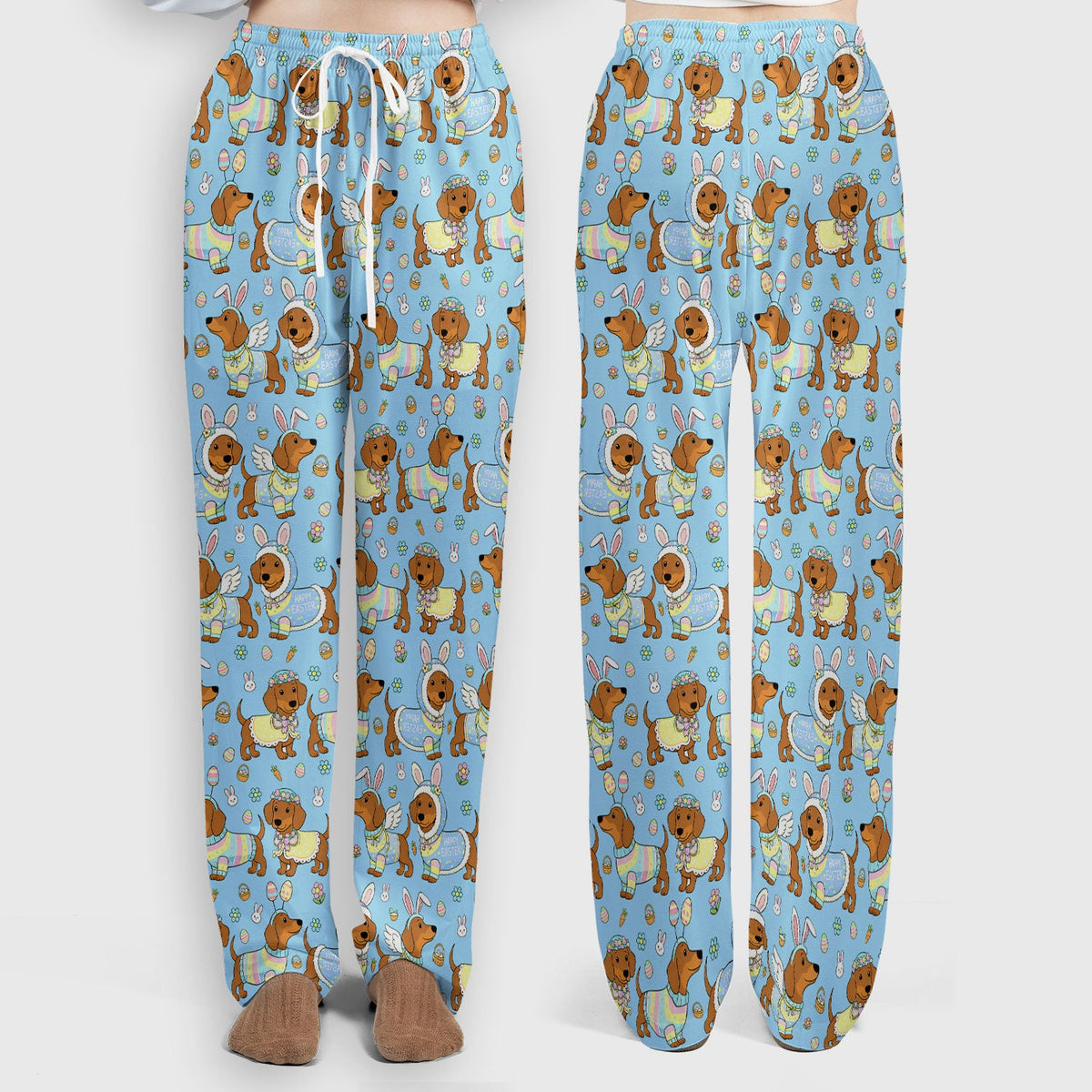 Dachshund Bunny Nurse Scrub Set - Easter Gift