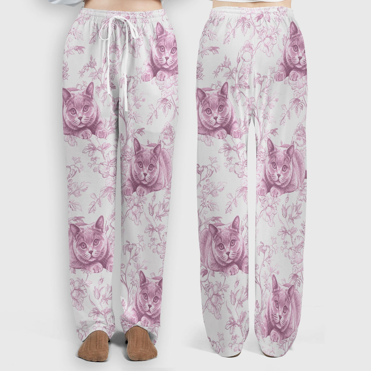 Dog Cat Chinoiserie Nurse Scrub Set