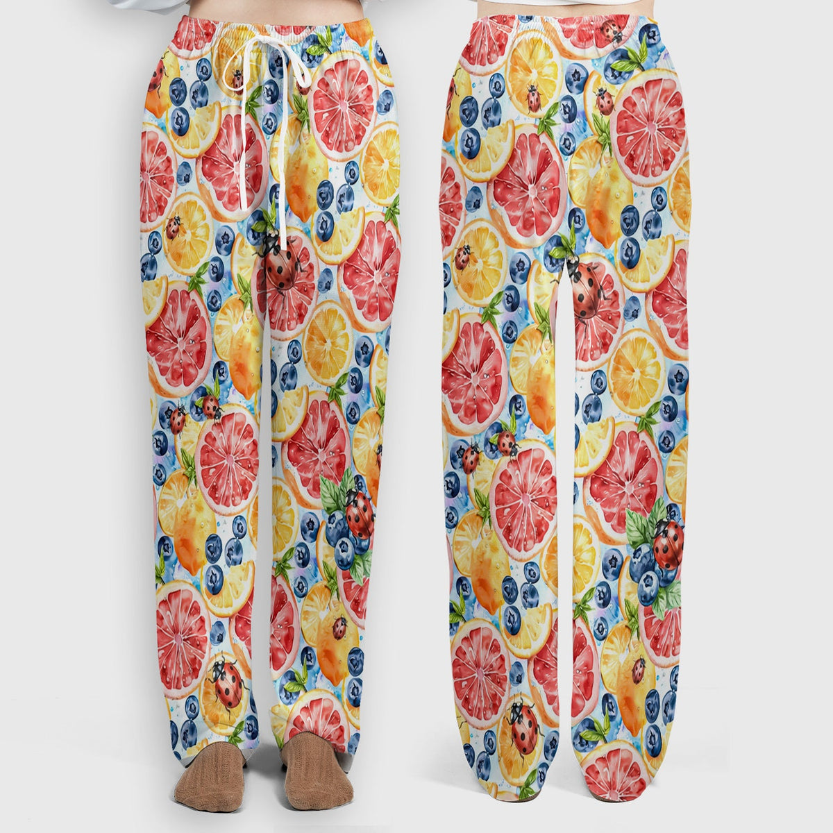 Citrus Berry Ladybug Nurse Scrub Set