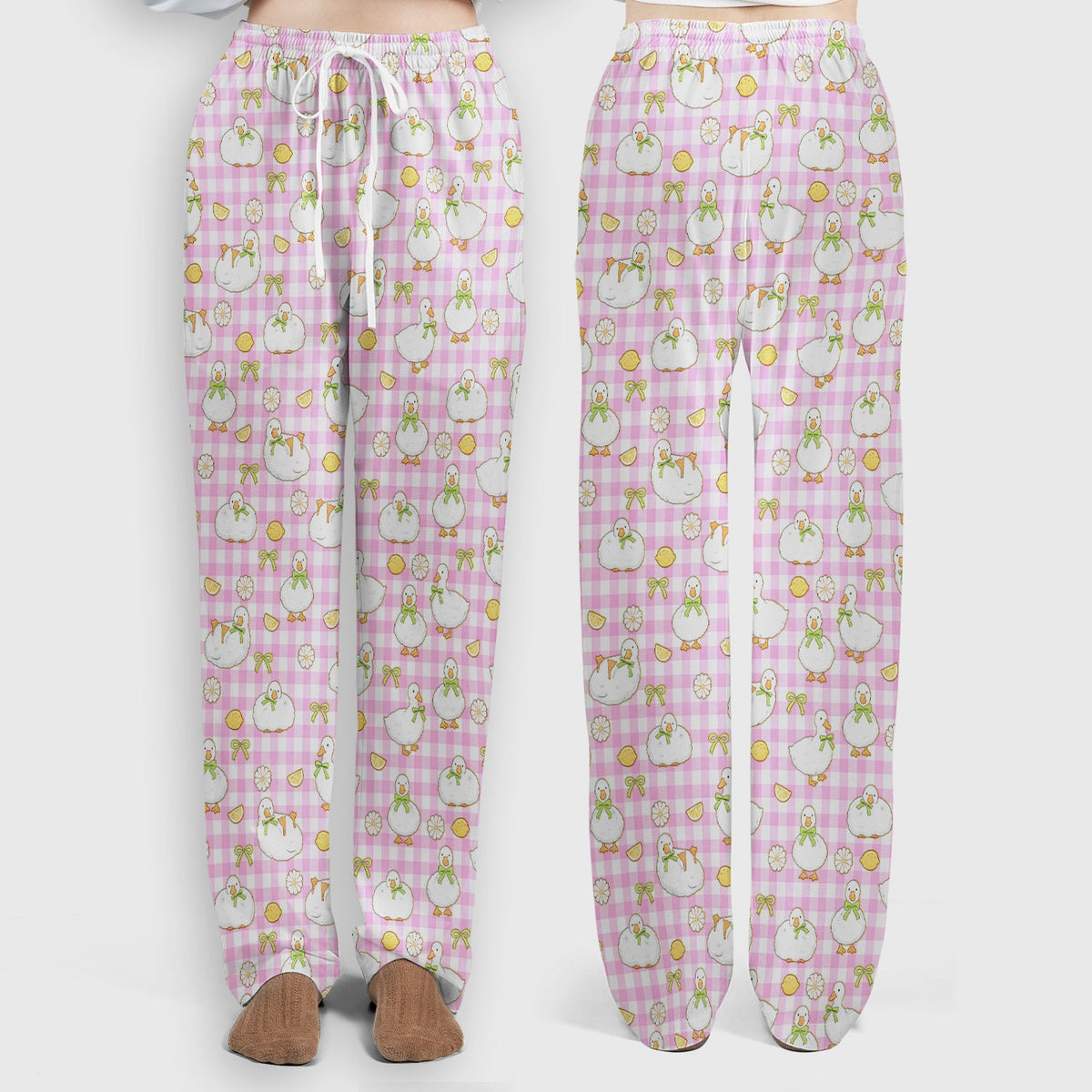 Adorable Ducks Lemon Daisy Nurse Scrub Set