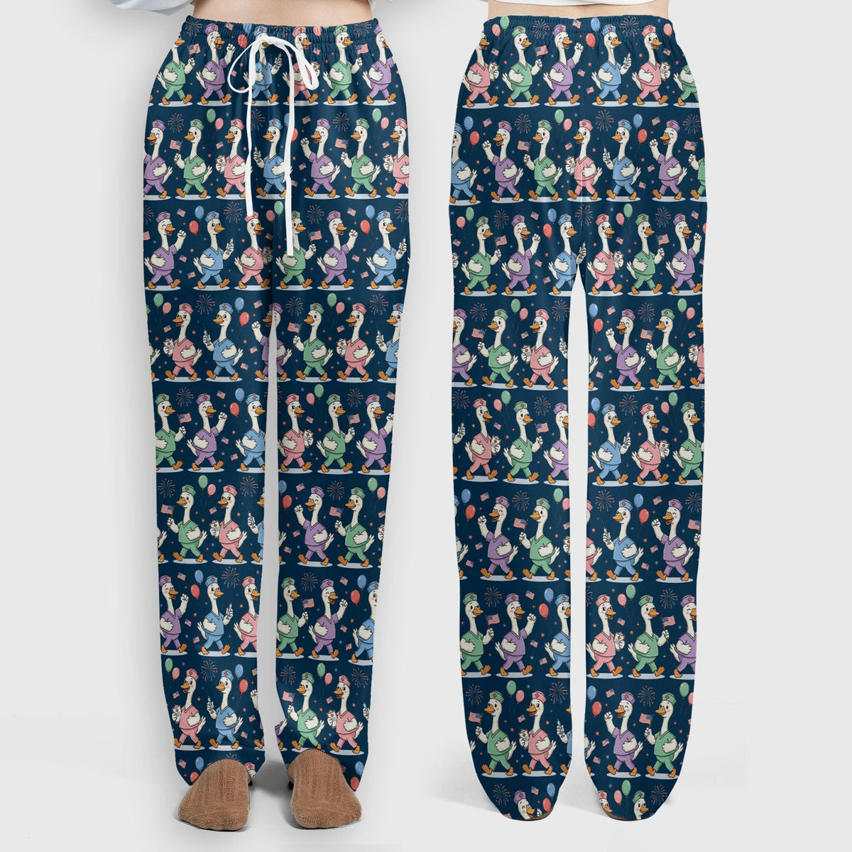 Ducks Balloons Nurse Scrub Set