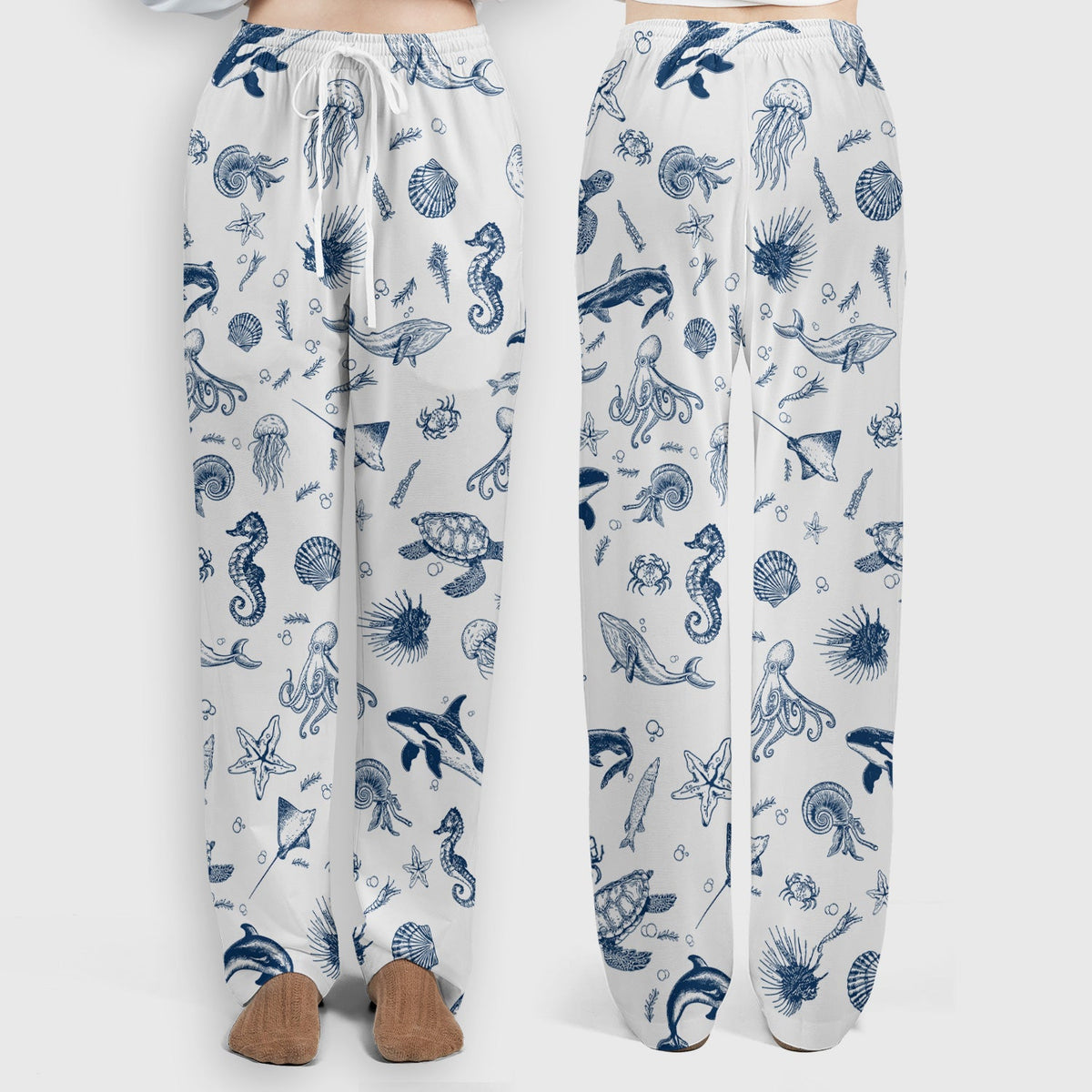 Marine Sea Life Nurse Scrub Set